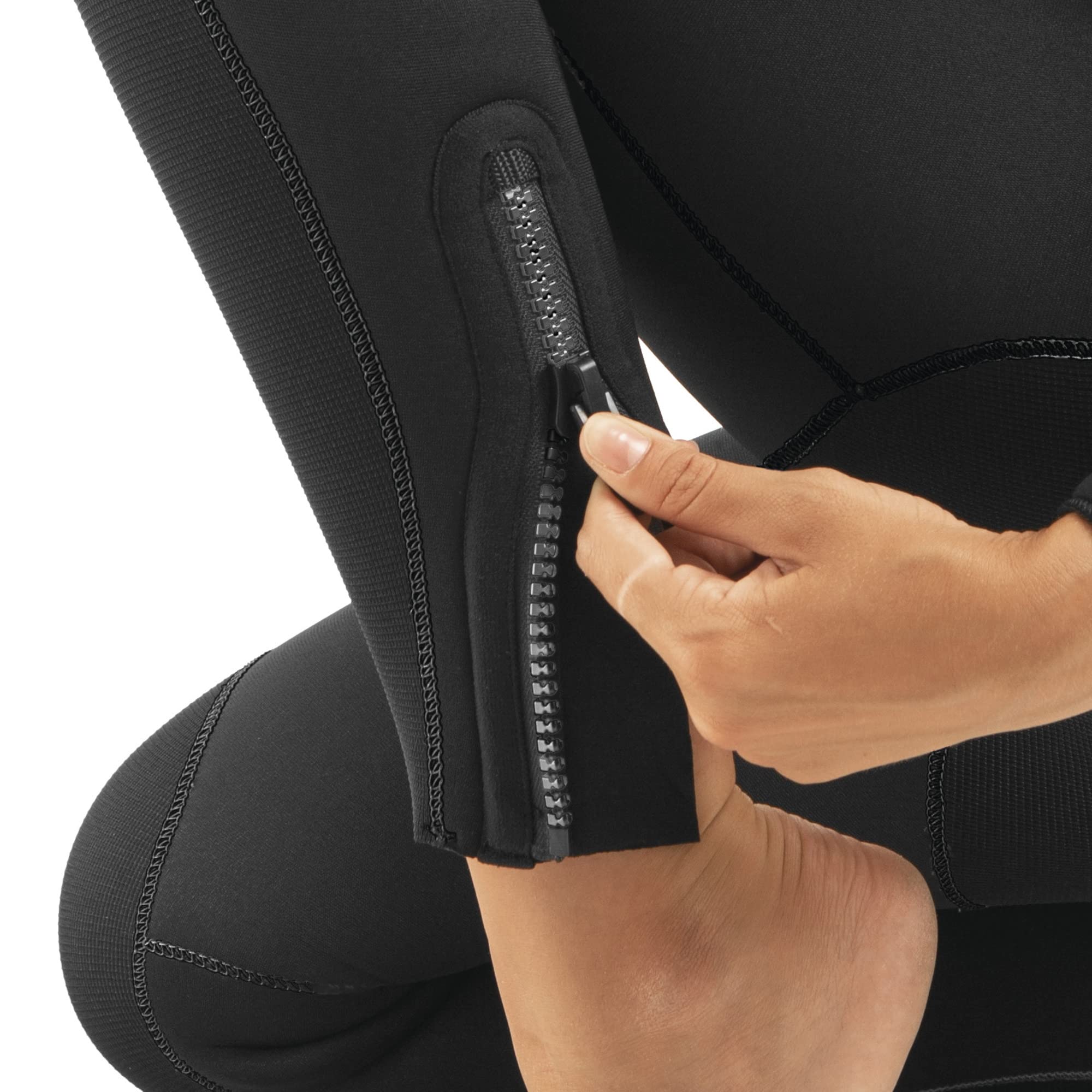 SEAC Club Lady, Muta in Neoprene da 5 mm con Cappuccio Integrato, Protezioni in Powertex nelle Spalle, Ginocchiere e fondoschiena