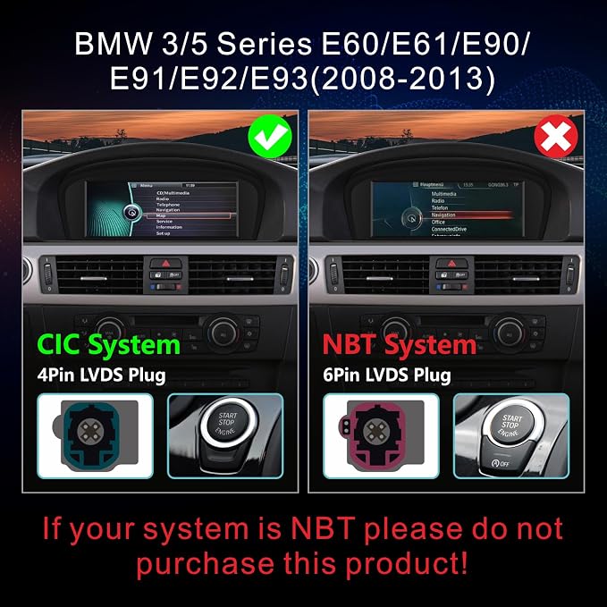 Radio para BMW E60 E90 E92 con CarPlay y Android Auto miniatura 4
