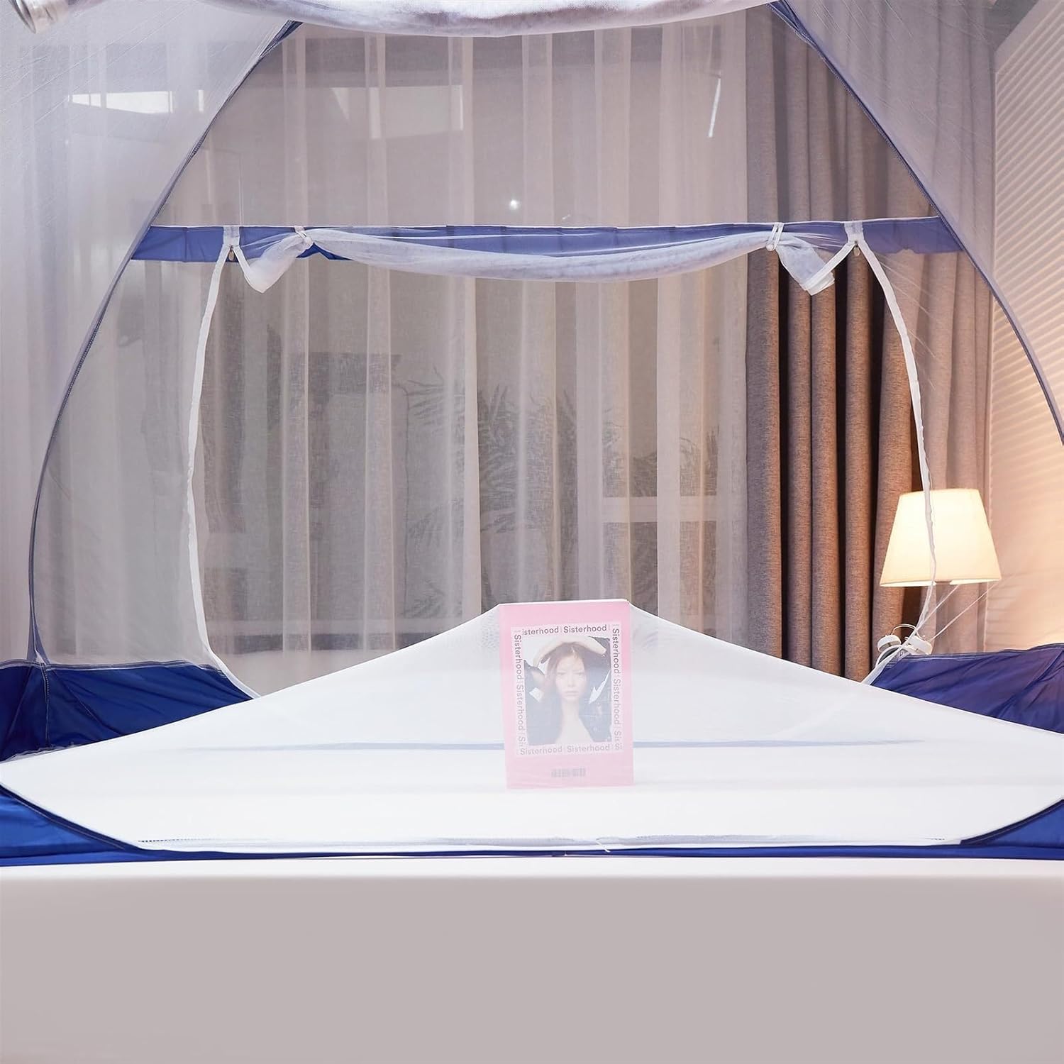 Pop Up Mosquito Net Tent, Foldable Portable Mosquito Bed Net for Indoor Outdoor Use,Easy Installation, Breathable Mesh, 3 Openings,