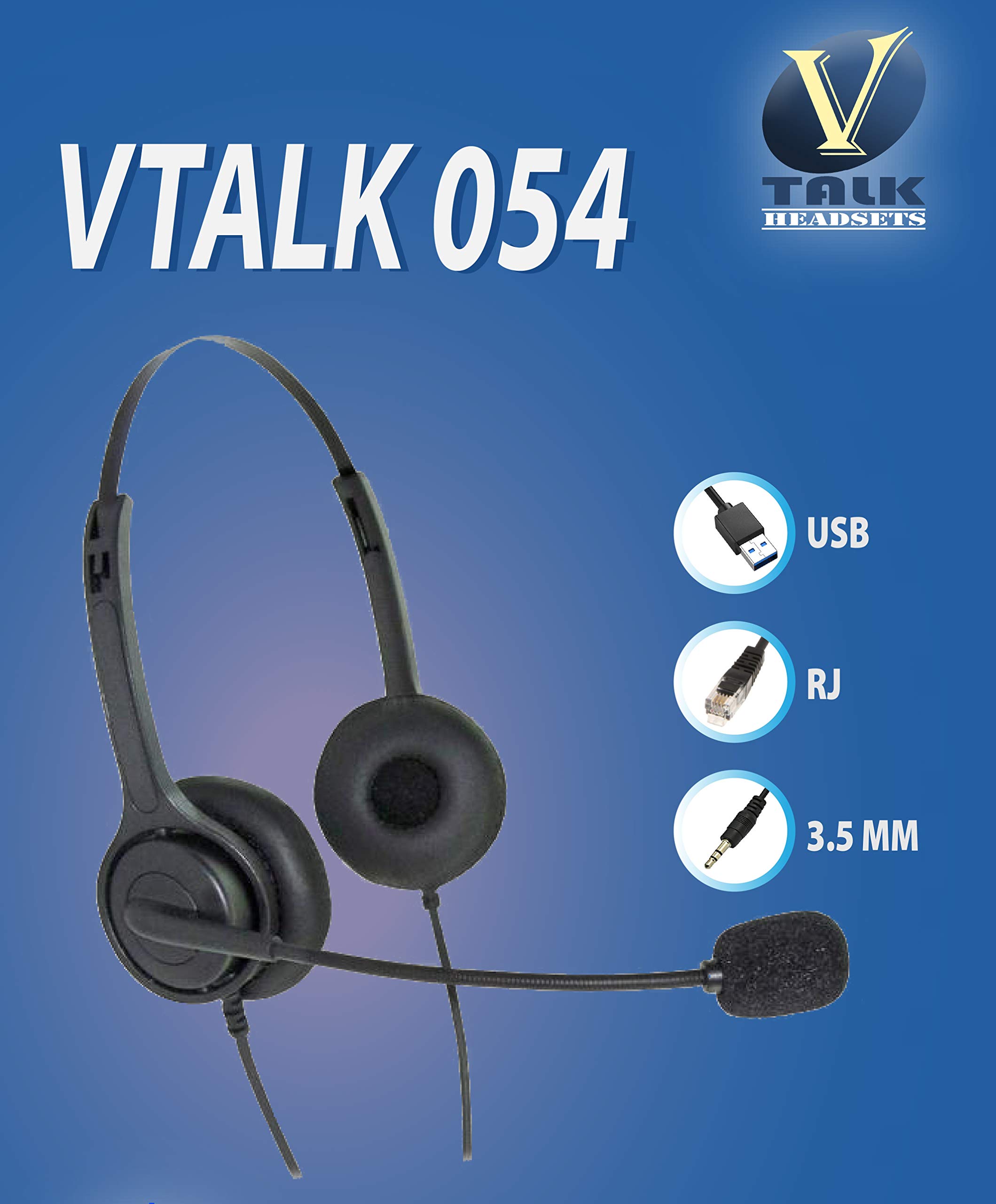 What’s :VC: RECORDINGS ?… VTALK VVH 054 Over-The-Head Wired USB-A Single Headset with Noise