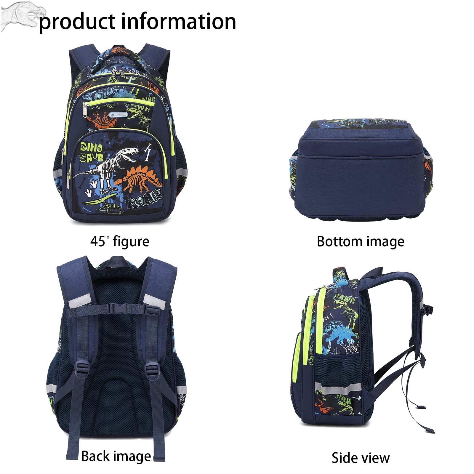 Cusangel Kinderrucksack Mädchen Jungen Teenager Schulrucksack, Ergonomischer & Anpassbarer Schulranzen, Wetterfester Rucksack Kinder mit Brustgurt, 20L, 41 x 29 x 15 cm
