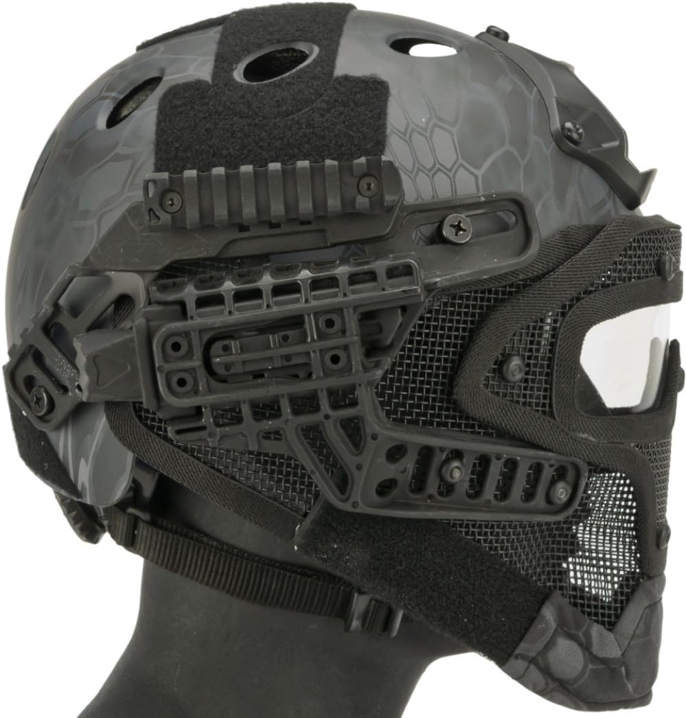 Evike Airsoft - Matrix Legionnaire Full Head Coverage Headpro/Face Pro/Goggle Protective System (Color: Kryp Typhon)