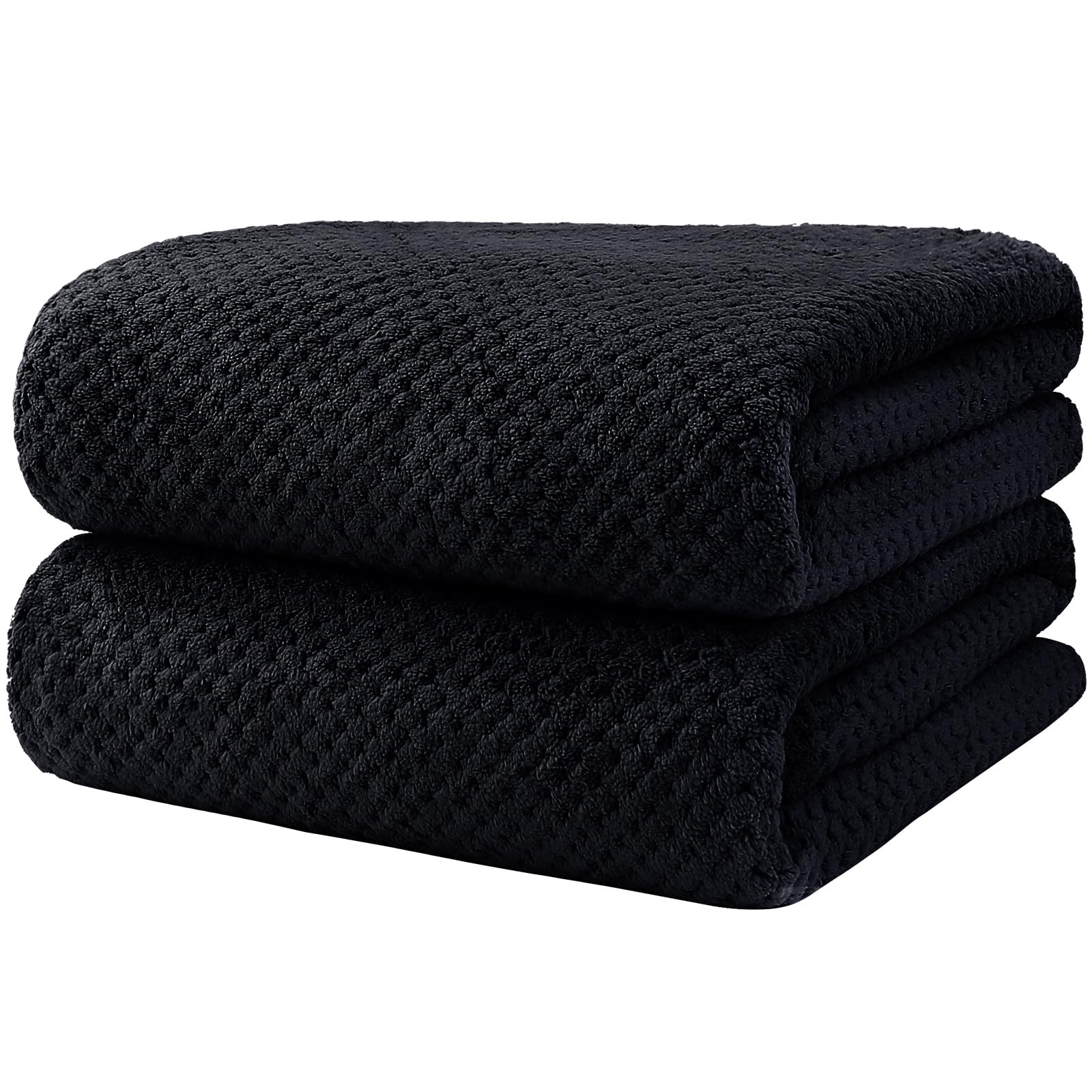 HOMEXCEL Bath Towels Pack of 2, (27 x 54 Inches) Microfiber Ultra Soft Highly Absorbent Bath Towel Set, Lightweight and Quick Drying Towels for Body,