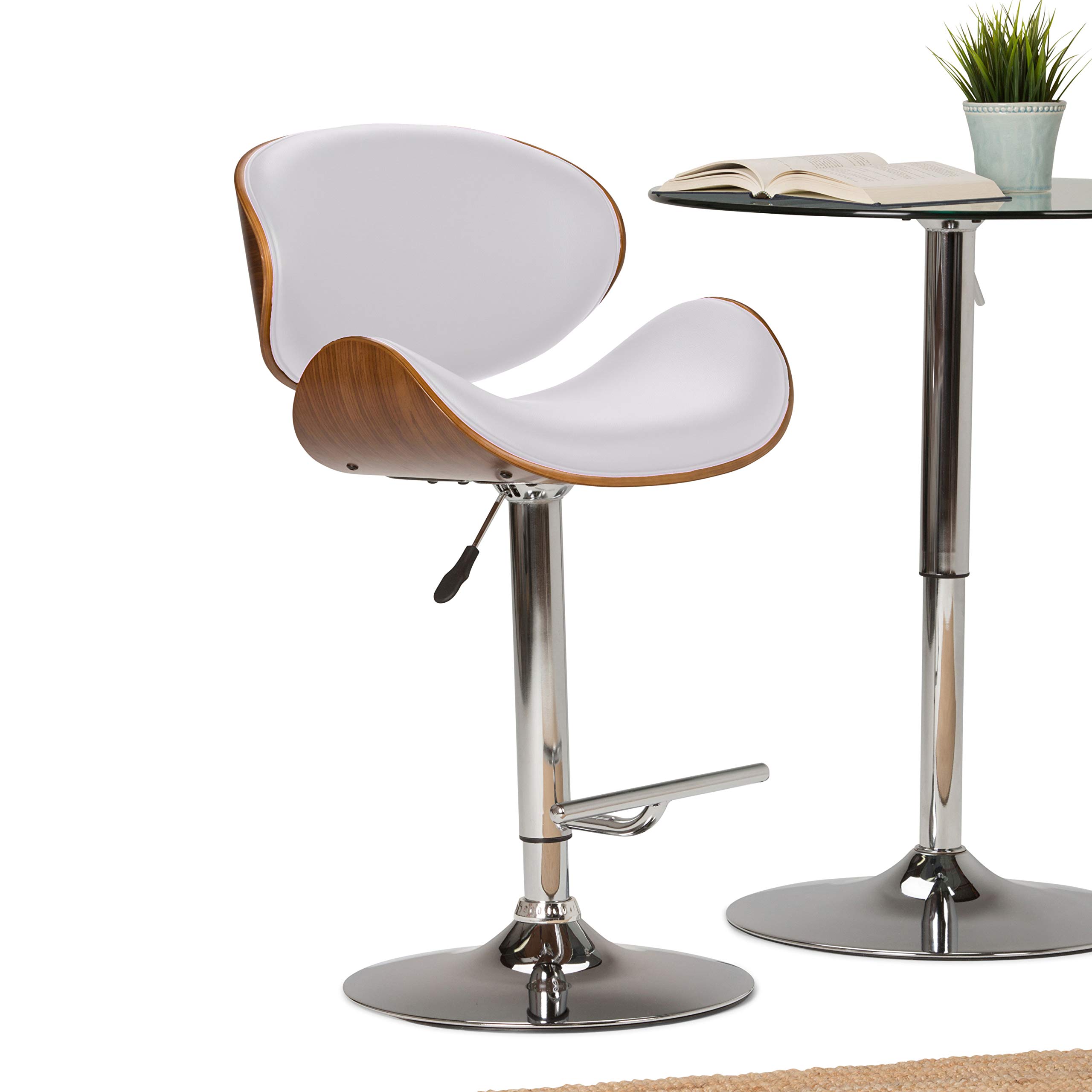 Buy SIMPLIHOME Marana Mid Century Modern Bentwood Adjustable Height Gas