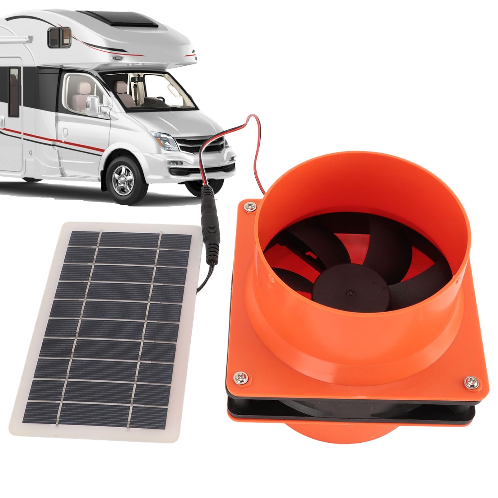 Ventilateur de toit solaire silencieux contre la chaleur en camping-car et cabine