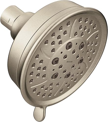 Miniatura 5 de Moen Cabezal de ducha de cuatro funciones de bronce aceitado de 4-38 pulgadas de diámetro, 3638ORB