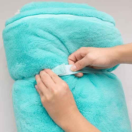 Miniatura 5 de NTBED Sacos de dormir de felpa para siesta de 26 x 52 pulgadas con almohada de nube cremallera duradera bolsa de dormir suave y cálida para niños y