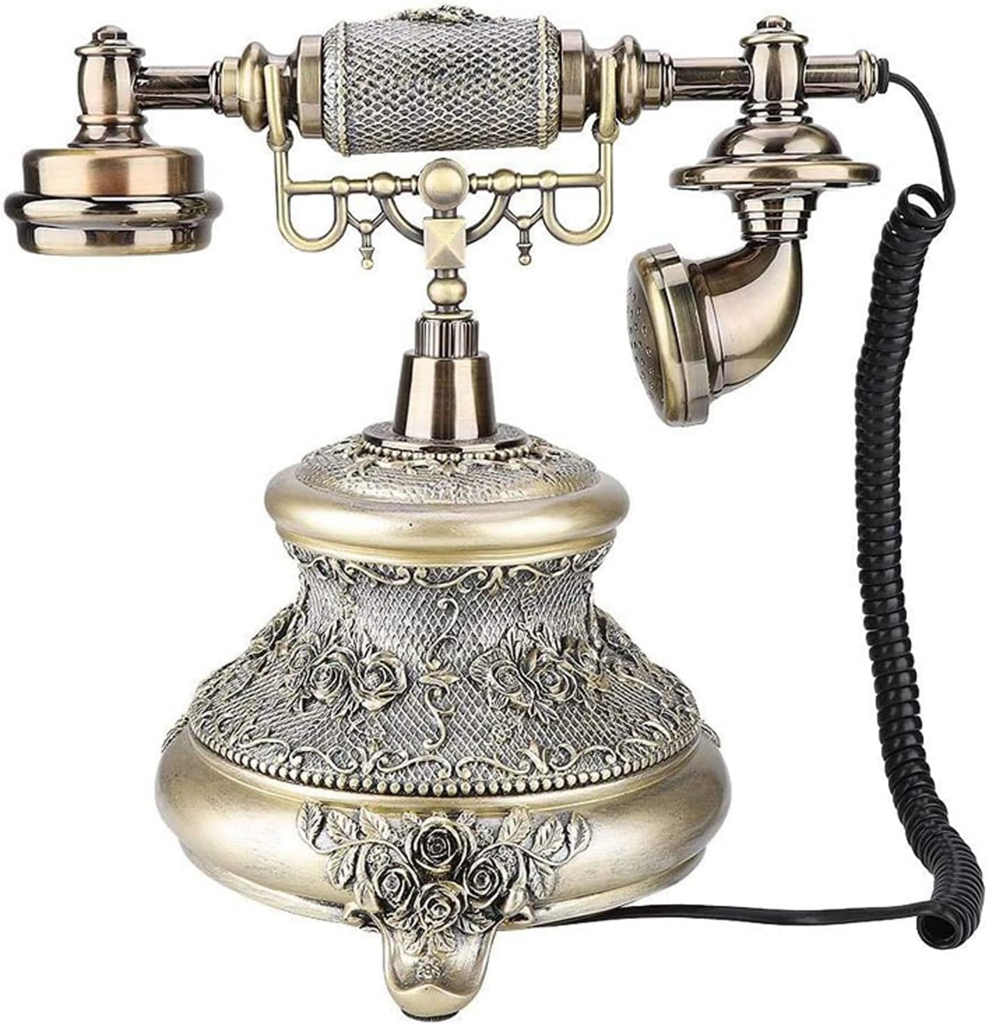 Retro Office Phone with Handsfree, Old Fashioned European Antique Wired Phone for Home, Hotel, Office, Home (Bb) (b b)