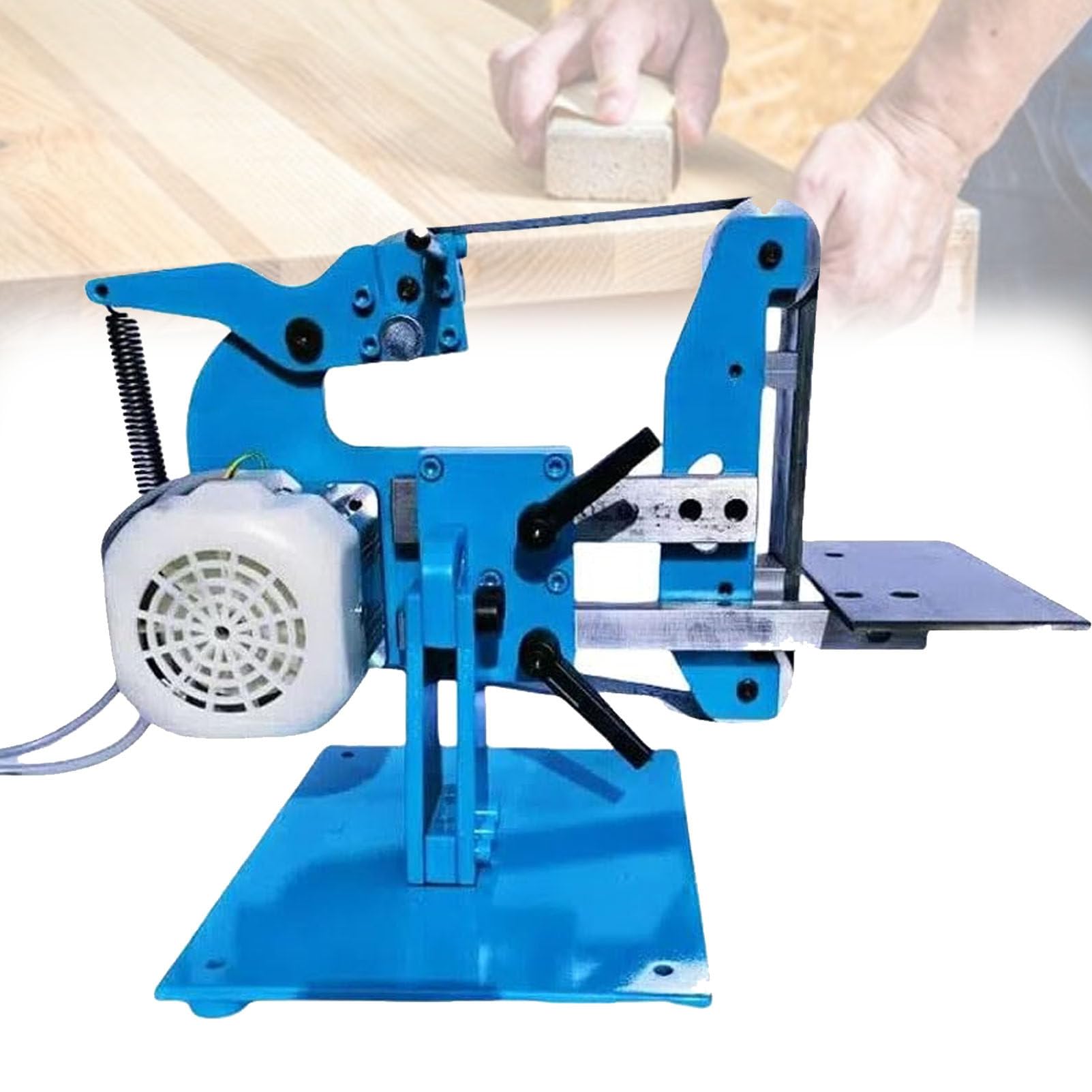 Pfps 750W Electric Belt Sander, 915x50mm Belt Polishing Grinder, for Woodworking DIY Crafts Metal Polishing Grinding, Vertical And Horizontal