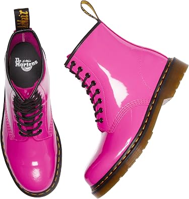 Dr. Martens Unisex 1460 Patent Leather 8 Eye Boot Thrift Pink Men