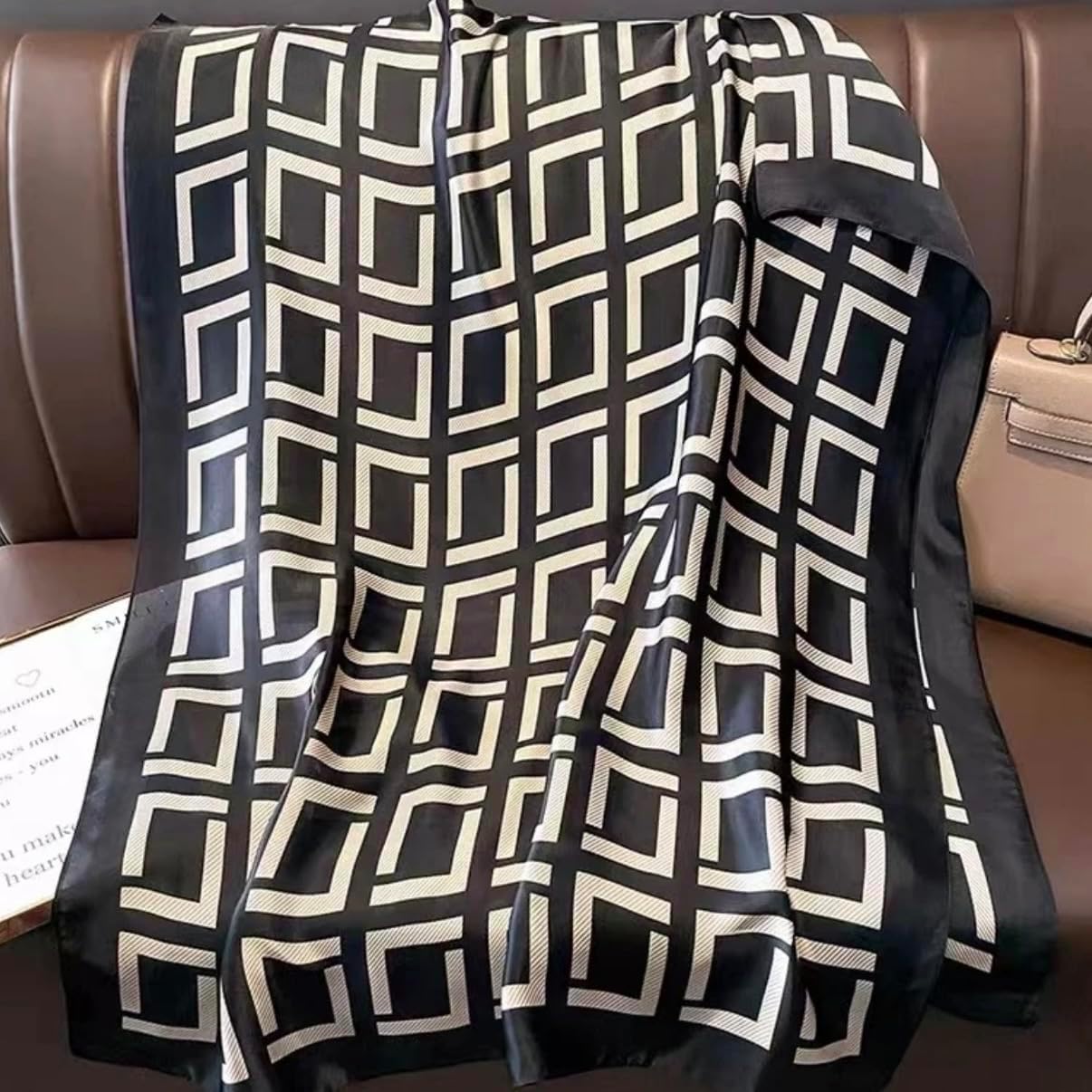 FairyCity Silk Feel Scarf Long Shawl Wrap vacation accessories for women image 3