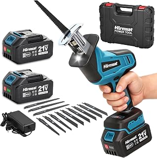 Brushless Reciprocating Saw Cordless,Sawsall with 2 x 4.0Ah Battery | 0-3500 SPM Variable Speed Sawsall,Tool‑Free Blade Change Power Sawzaw,Recíproca Electric Saw for Cutting Wood Metal & PVC