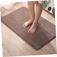 Vista 8 de Alfombra antideslizante para dormitorio, 15.7 x 23.6 in, color café, alfombra de baño de alta absorción