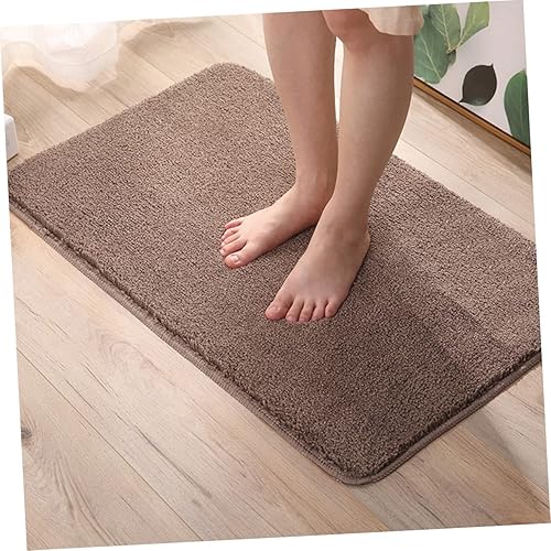 Miniatura 8 de Alfombra antideslizante para dormitorio, 15.7 x 23.6 in, color café, alfombra de baño de alta absorción