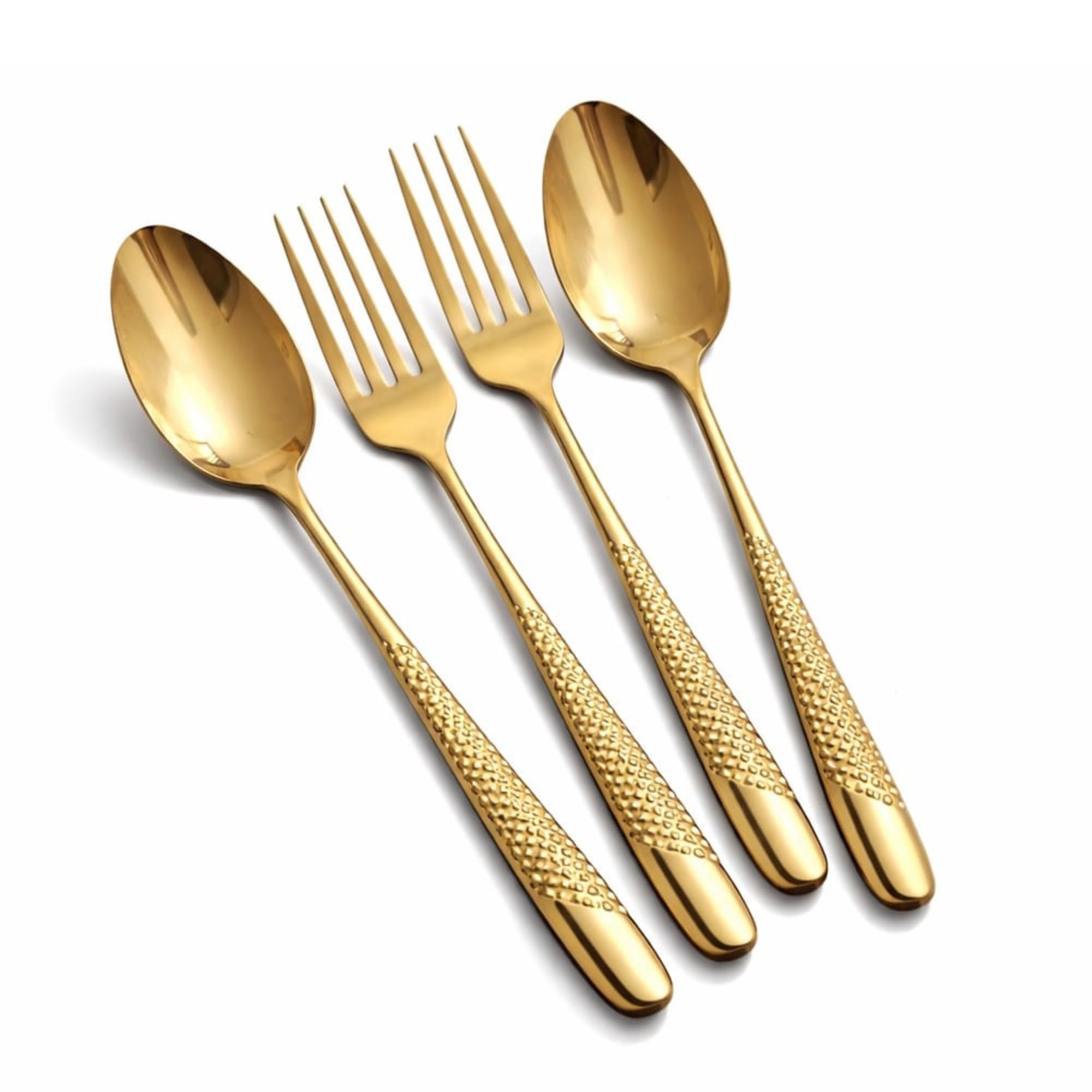 Matte Black Spoon & Fork Set - Stainless Steel Cutlery -25 Matte Black Spoon & Fork Set - Stainless Steel Cutlery -25