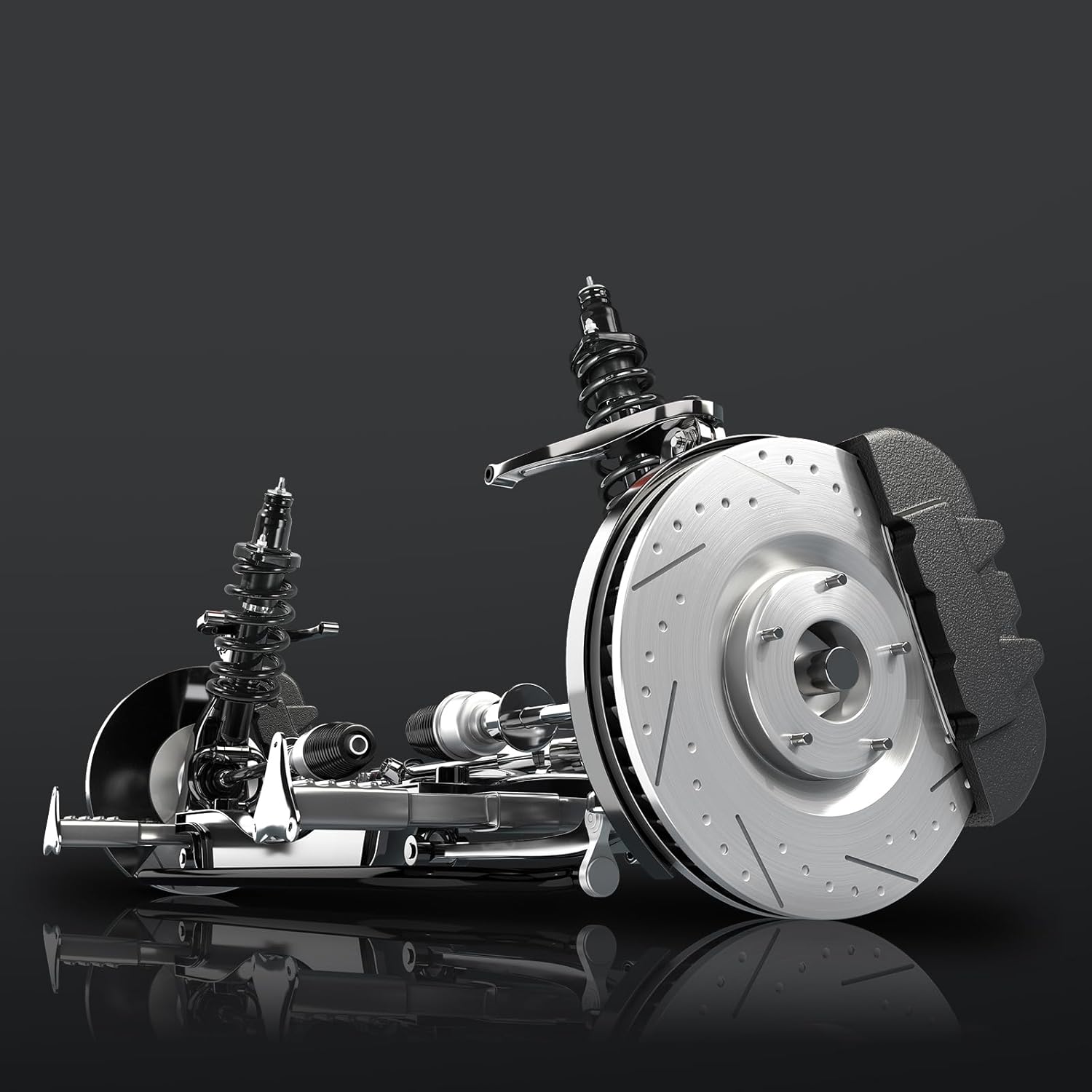 VEVOR 171380L 171380R Rear Shock Absorber Strut 2Pcs with Coil Spring, Compatible with 2002-2006 Honda CR-V Models, Automotive Replacement Struts