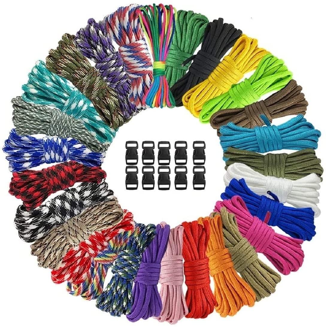 Vankcp 56Pcs 28 Color 10 Ft Paracord Cord 550 Bracelets Kit Crafting