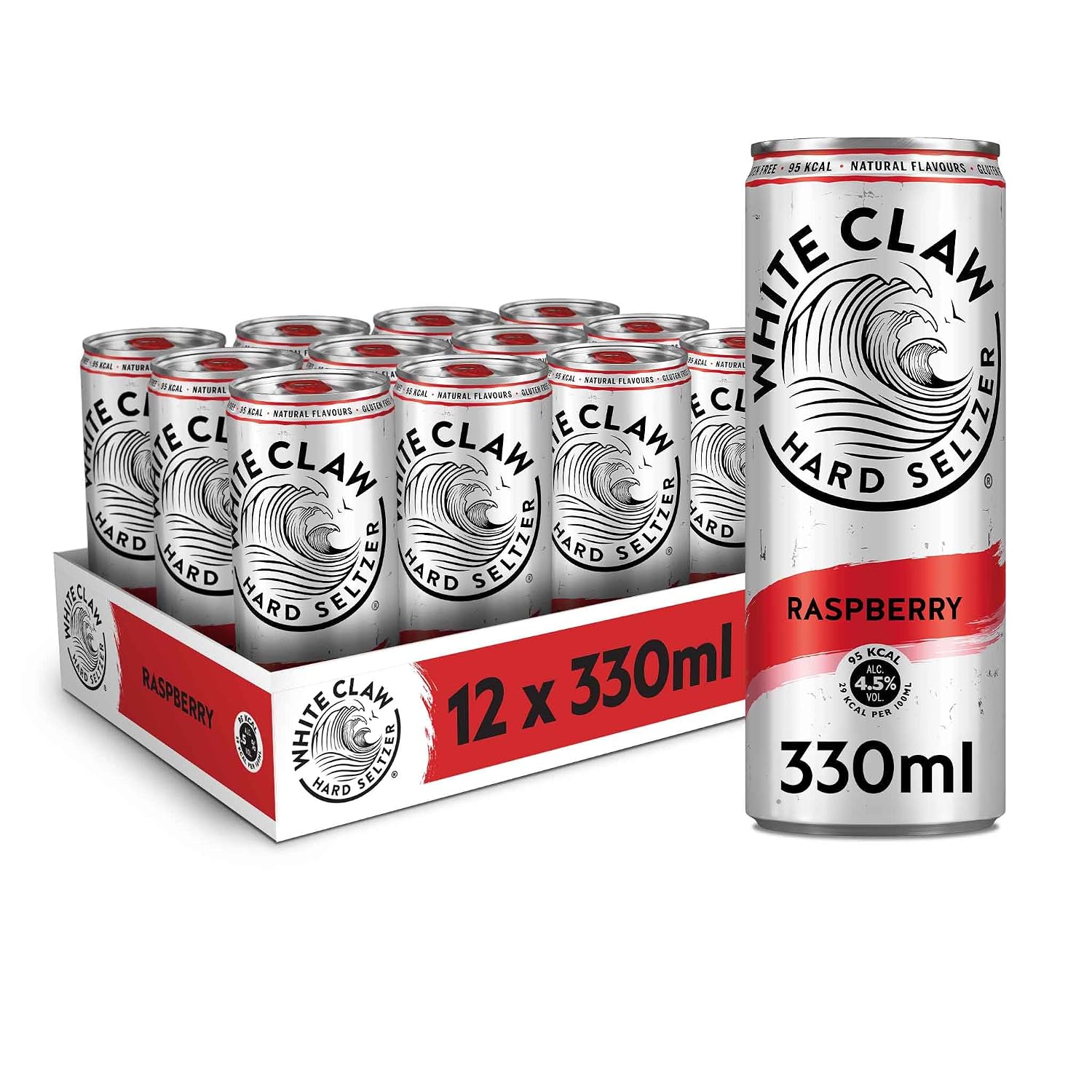 White Claw Hard Seltzer Raspberry 12x330ml
