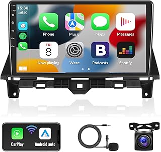 Andorid 11 Car Stereo for Honda Accord 8th 2008-2013 10.1 Inch Touch Screen Car Radio with CarPlay Android Auto Bluetooth Car Radio GPS Navigation Head Unit with WiFi HiFi FM SWC Backup Camera MIC