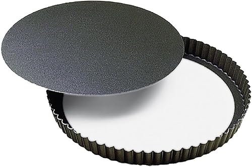 Paderno - Bandeja estriada antiadherente para tarta/quiche, 7 3/4 pulgadas de diámetro.