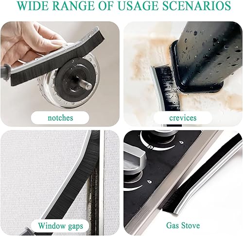 Miniatura 7 de Cepillo de limpieza de hendiduras, cepillo de limpieza de huecos, cepillo de limpieza de hendiduras de cerdas duras, cepillo de limpieza de huecos