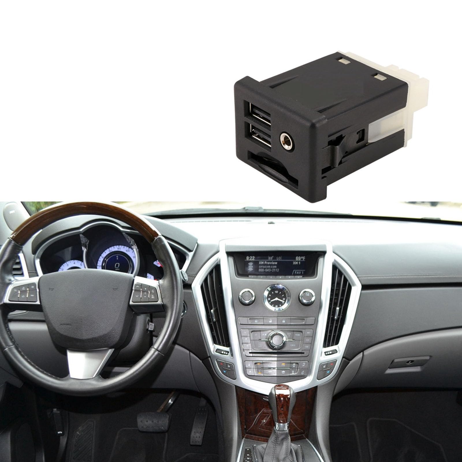 Accesorios automotrices para ATS 13581213 13599454 puertos USB, interfaces de tarjetas, conectores de consola central, puerto USB de repuesto OEM