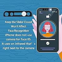 Vista 3 de Funda para cámara frontal de teléfono, funda para cámara web compatible con iPhone X/XR/XS/XS Max, iPhone 11/11 Pro/11 Pro Max, iPhone 12/12 Mini