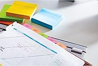 Vista 10 de Post-it Tabs, 1 in Solid, Aqua, Yellow, Pink, Violet, 22/Color, 88/Dispenser (686-AYPV1IN)