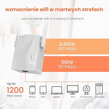 Tenda A18 Wireless Network Extender AC1200 WiFi