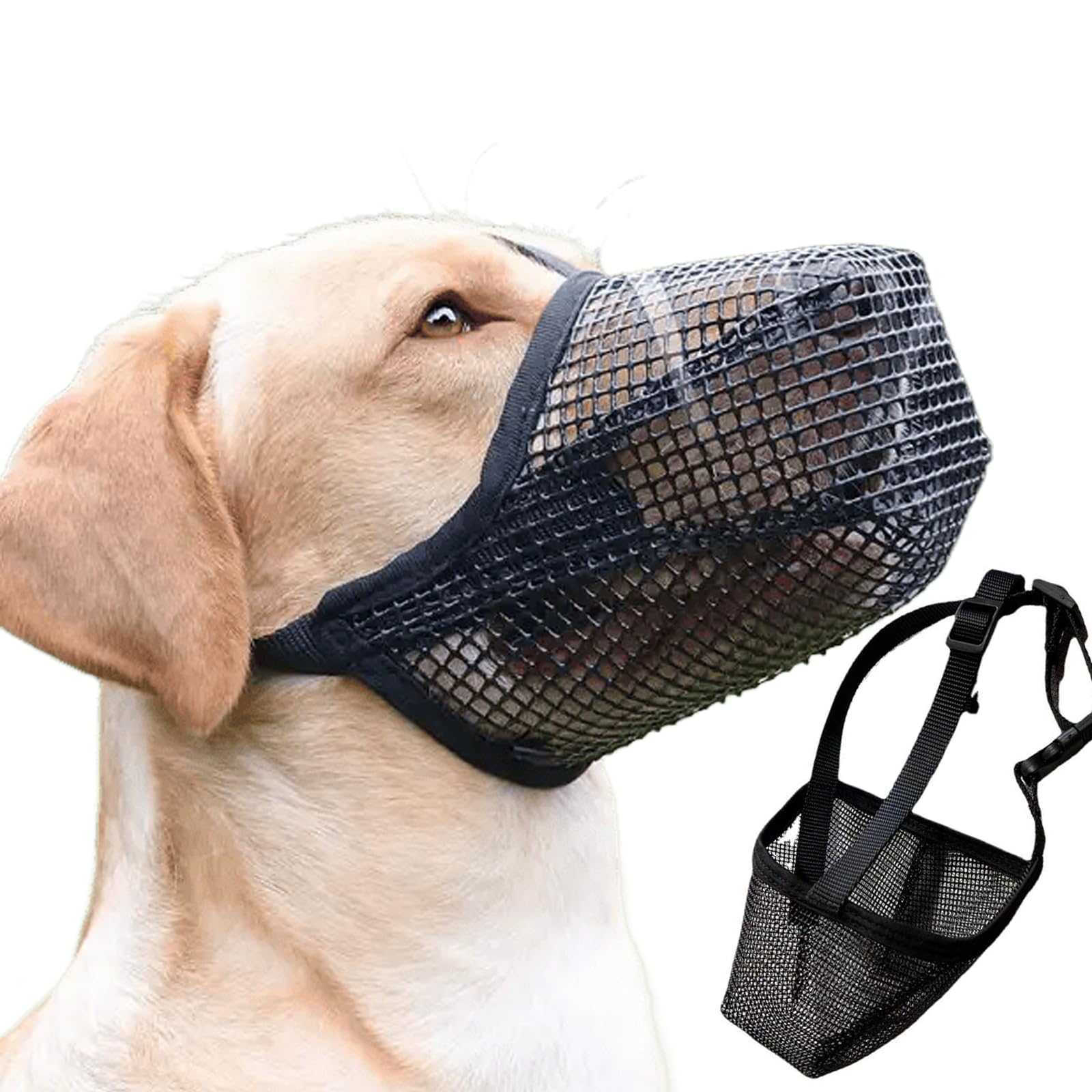 KixMalkinly Dog Muzzle, Muzzles with Adjustable Velcro Straps