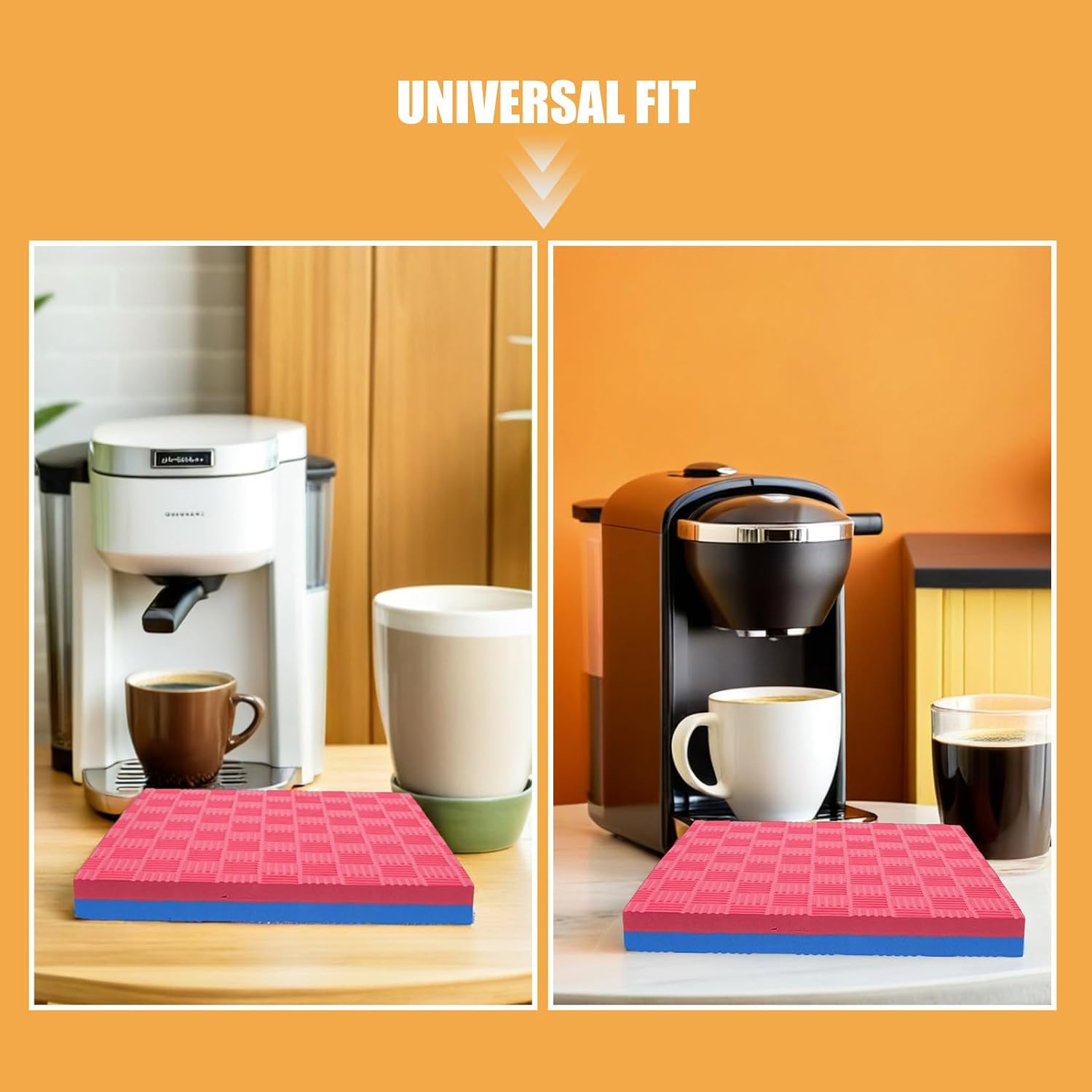 Shock Absorption Mat for Countertop Cooking Appliances and Stand Mixers Eva Anti Vibration Soundproof Mat with Universal Fit for Home and Commercial Café Stations