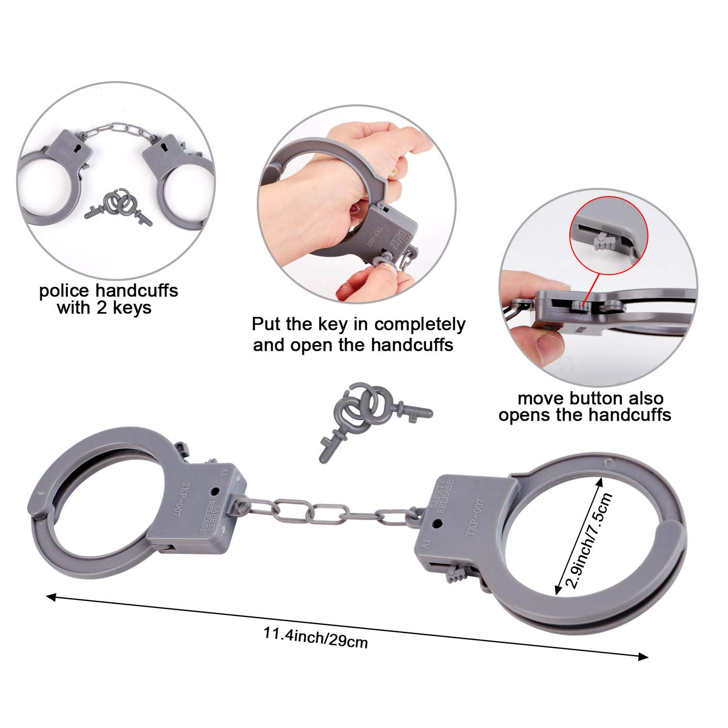 Tacobear Police Pretend Play Accessories for Kids Police Equipment