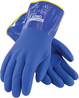 ProCoat 58-8658DL/XL Cold Resistant PVC Glove with Detachable Terry Liner and Sandy Finish, 12