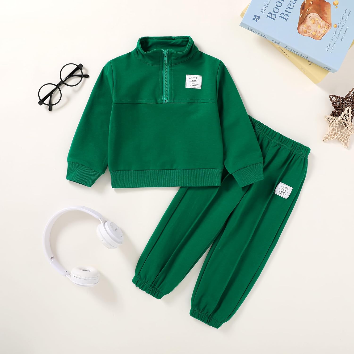 Happy Town Toddler Clothes Baby Boy Girl Outfits Zip Shirt and Long Pants Infant Fall Winter Sweatsuit - Image 3