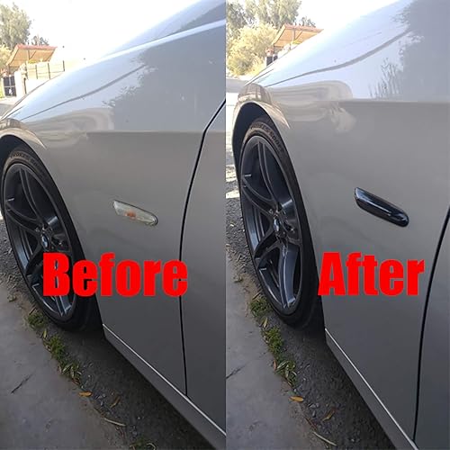 Miniatura 5 de Xinctai 2 unids lente humo ámbar LED marcador lateral luz intermitente lámpara para BMW E60 E61 E90 E91 E92 E93 E81 E82 E88 E46 E83 E84 135X3X1