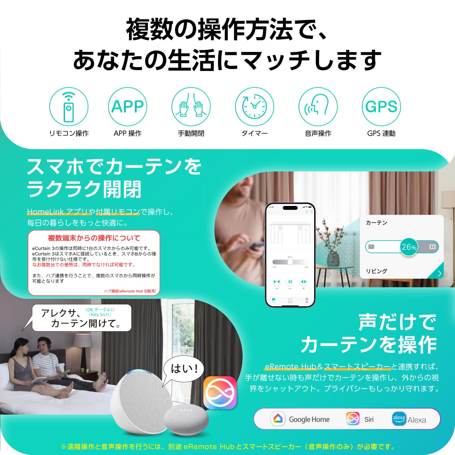 Amazon.co.jp: 【国内メーカー】LinkJapan eCurtain3 スマートカーテン