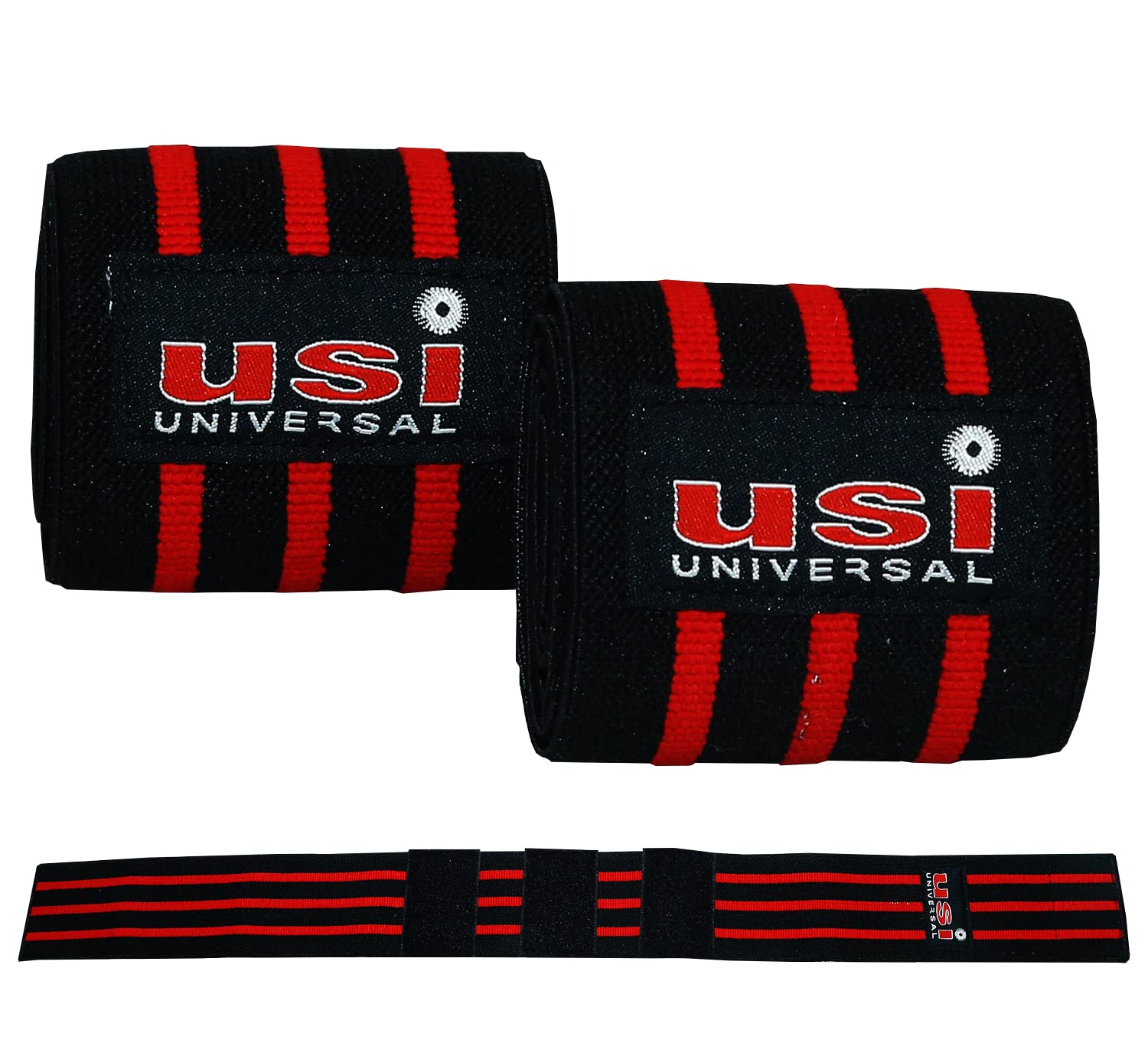 USI UNIVERSAL THE UNBEATABLE Elbow Strap, 733EW3 Elbow Wraps For Strength Training With 3 Line Strong Elastic Construction Hook & Loop Closure, Comfortable Because Of Plush Finish (Size 76cm)-picture-13