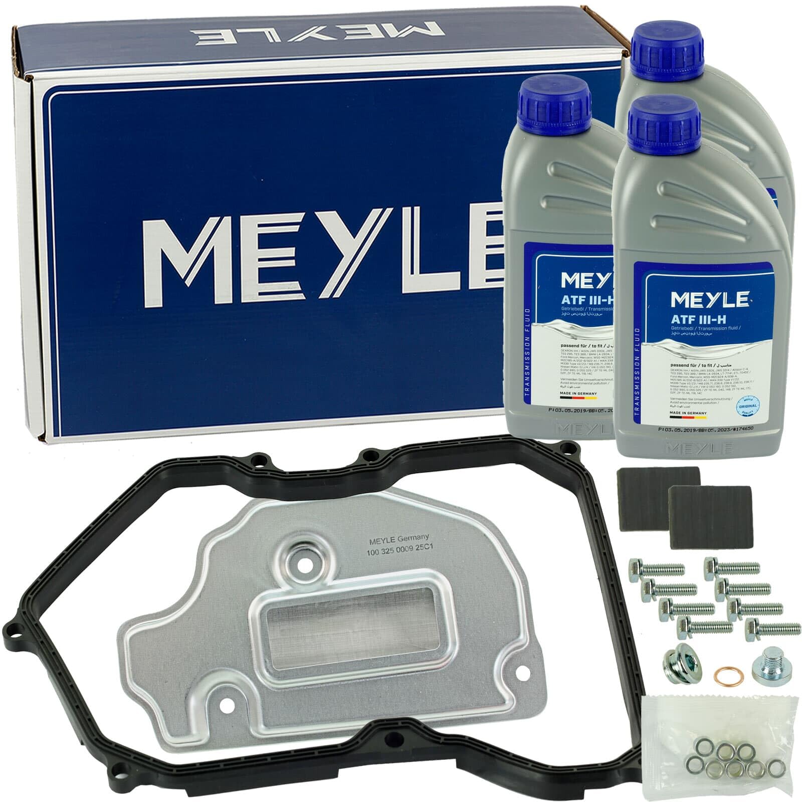 Meyle Teilesatz Automatikgetriebe 09G | 1001350101/SK+0140192300MEYLE Teilesatz+3L ATF Öl passend für Golf 5 Passat B6 1T1
