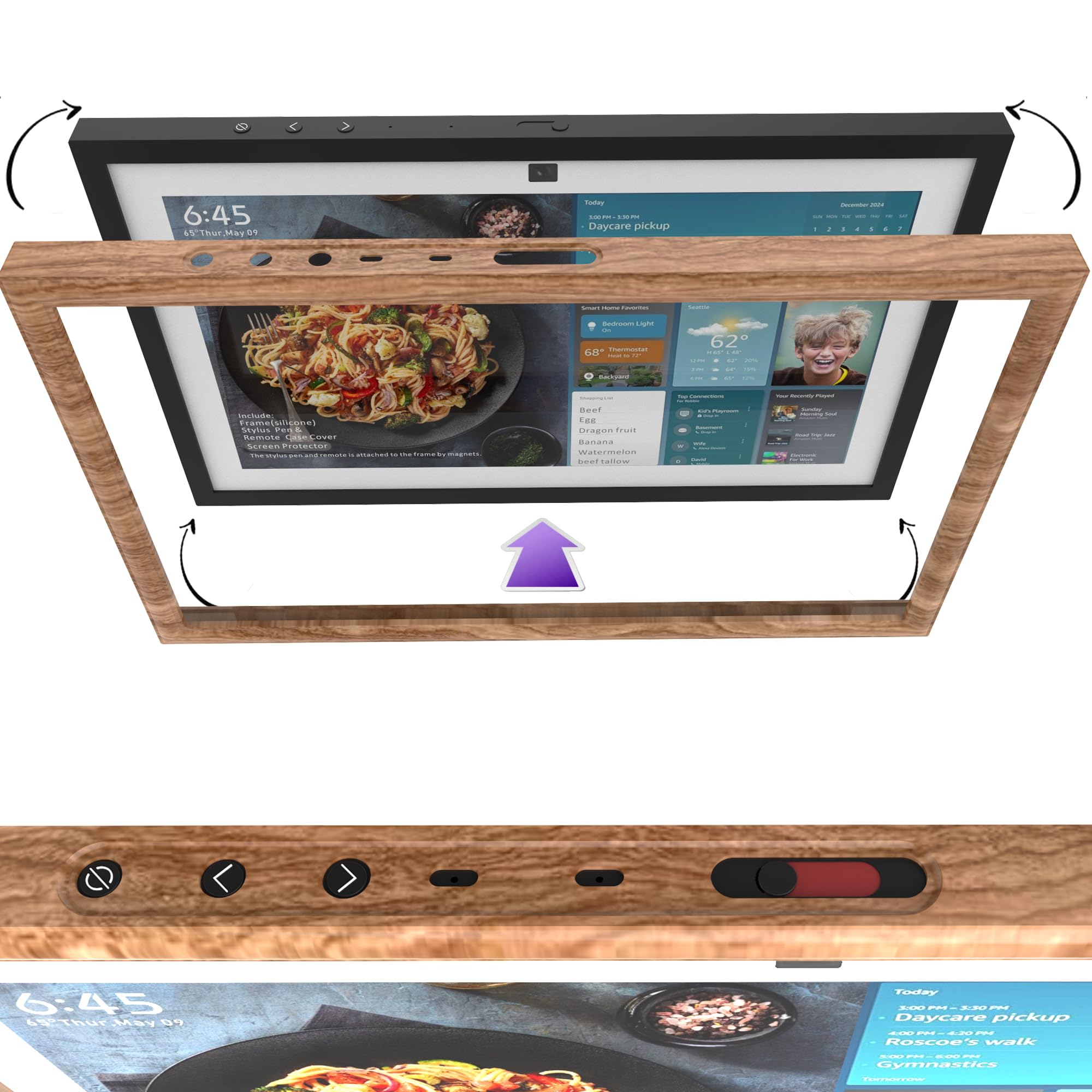 Amazon.com: HOOKMEMO Decorative Frame for Echo Show 15, echo show