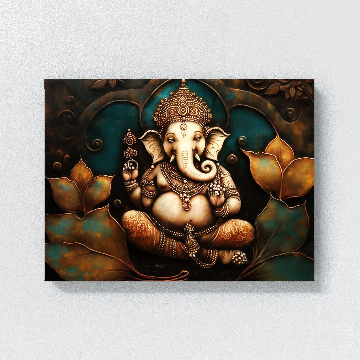 Amazon.com: Sense Canvas Ganesha Art Indian 11 Canvas Art - Home