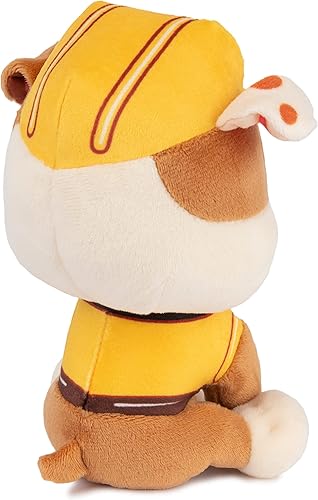 Miniatura 7 de GUND Oficial Patrulla Canina Rubble en Uniforme de Construcción de Peluche, Animal de Peluche para Edades de 1 y Más, 6" (Los Estilos Pueden Variar)