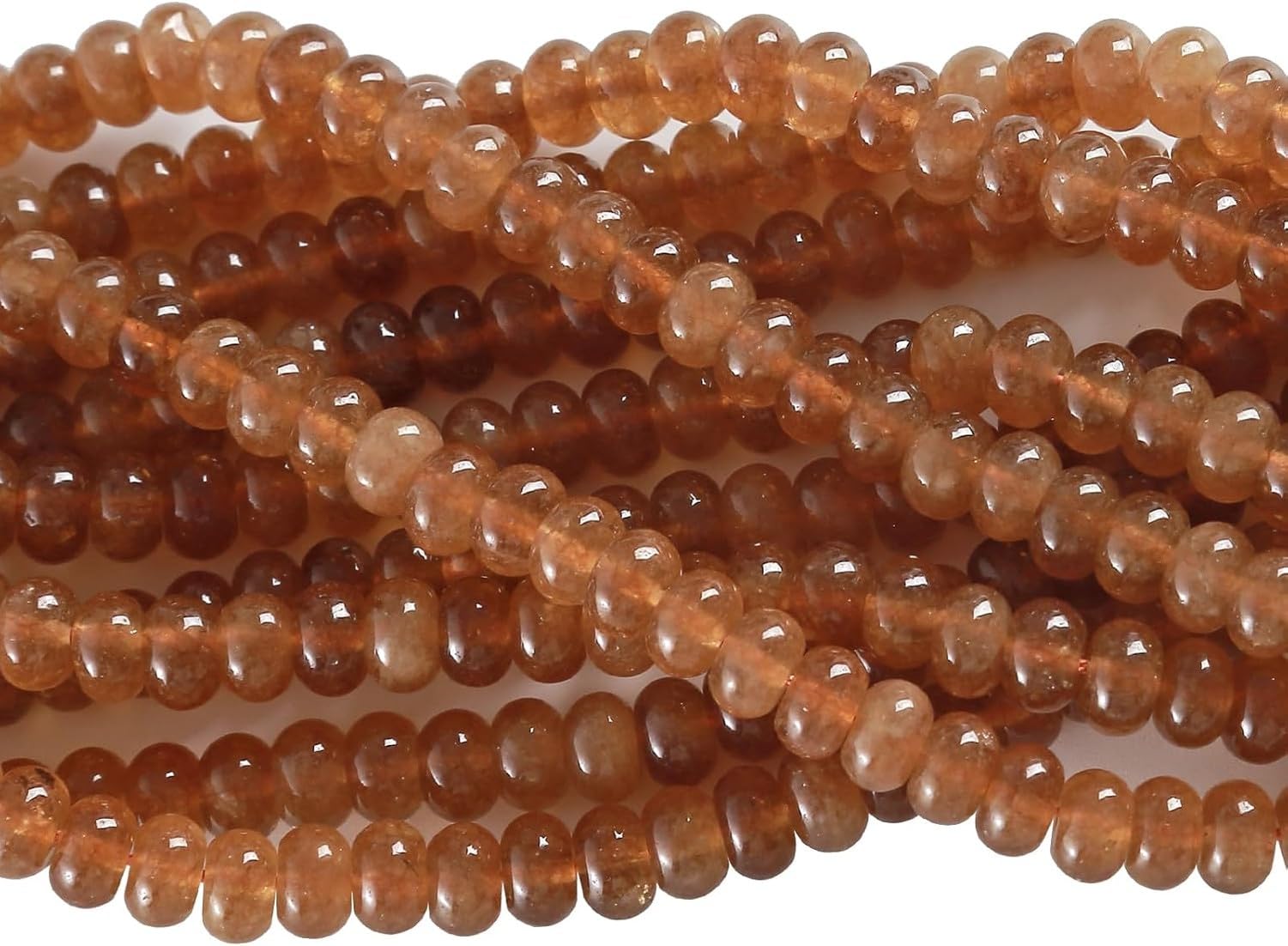 76 sztuk naturalnego jadeitu jasnozielonego 5x8mm abakus koraliki luzem do tworzenia biżuterii DIY bransoletka naszyjnik, Jasnozłoty turmalin, Dysk liczybnia 5x8mm