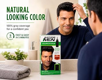 JUST FOR MEN Hair Color H-55 Real Black 1 Each (Pack of 5)