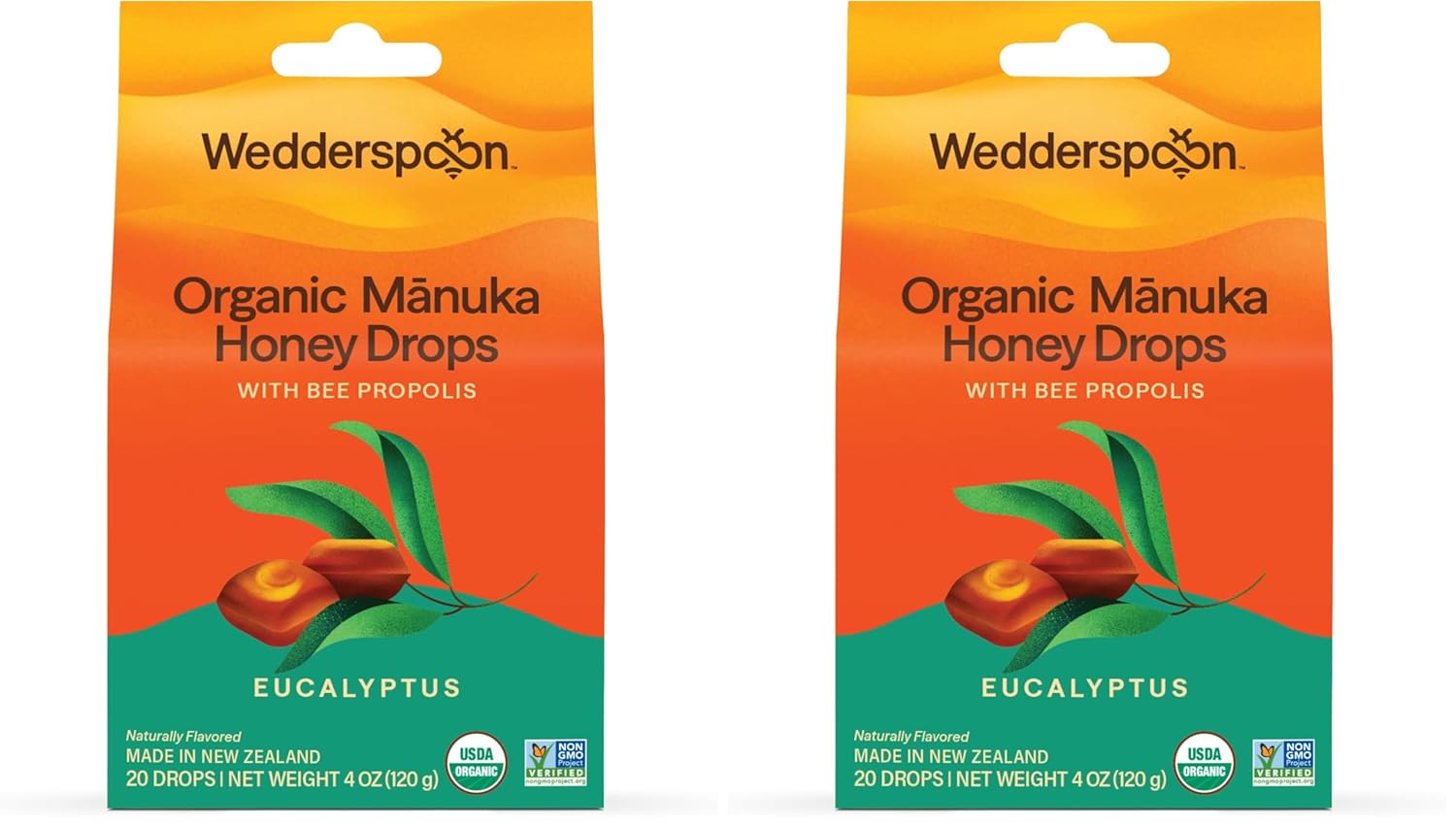 Wedderspoon Organic Manuka Honey Lollipops, Variety Pack, 70 Count (Pack of 1) Genuine Manuka Honey + Vitamin C No Artificial Flavors or Dye Feel Better Lollipop for Kids & Grown-ups