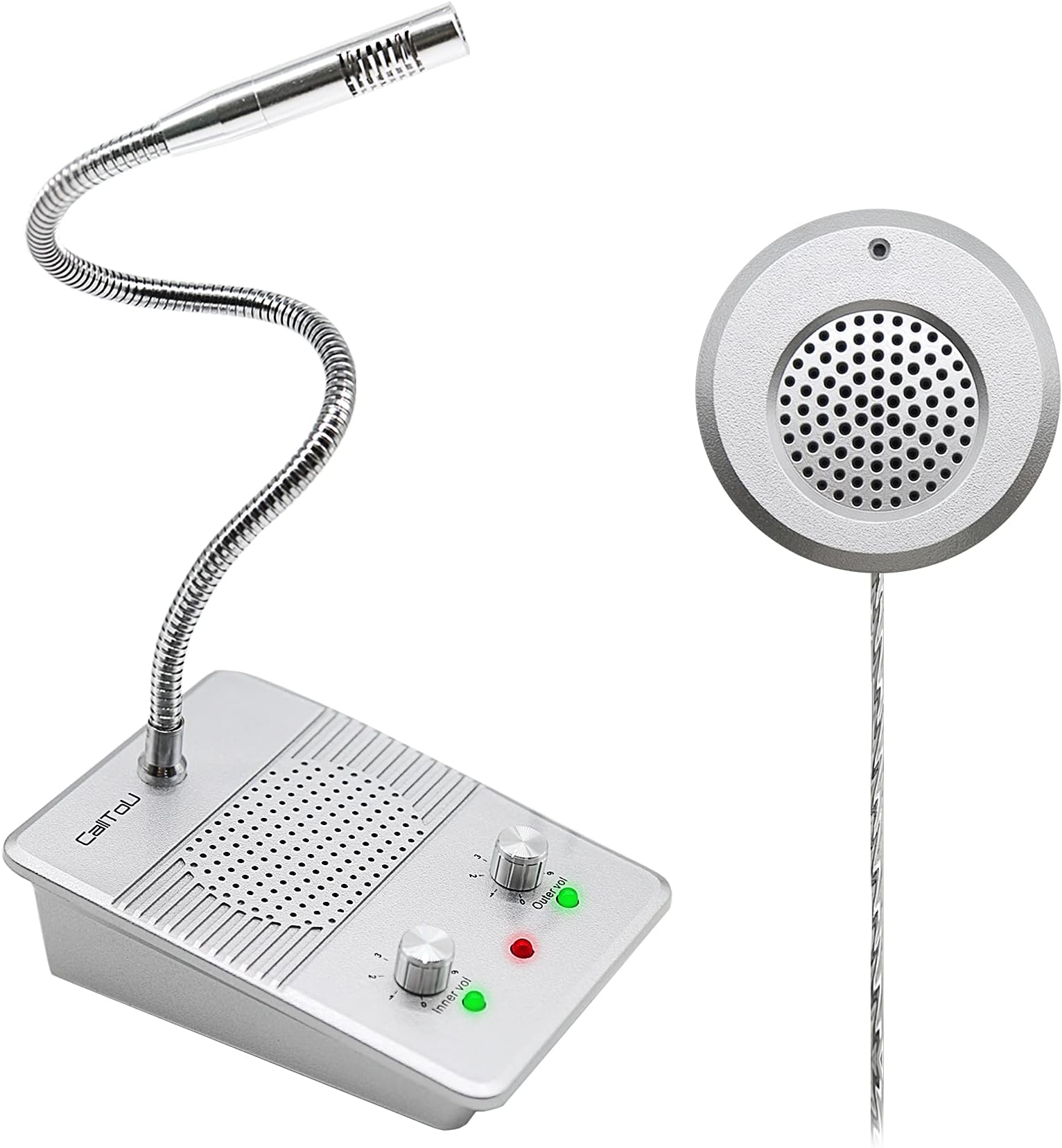 Window Speaker Intercom System,Anti-Interference Intercommunication Talk Through Glass Window,Intercom System for Business,Bank,Office,Hospital,Counter,Store,Station,Medical Center