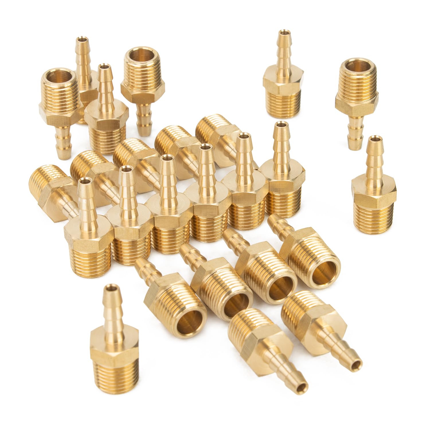 Snapklik.co : LTWFITTING Brass Barb Hose Splicer Ender 1/2-Inch Fitting For Vehicle Fuel - View #6