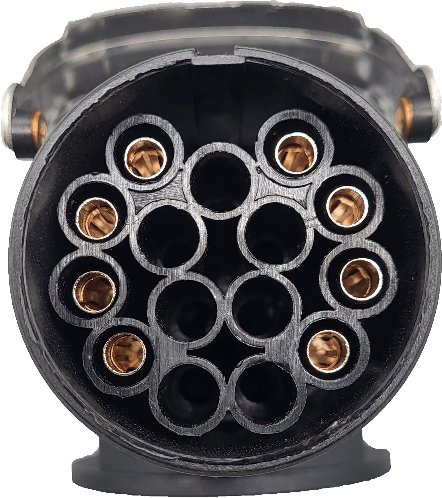 Berger & Schröter | Spannungswandler Adapter für Anhänger 15 polig 24V auf 7 polig 12V, ISO 12098, ISO 1724, Spannungsreduzierer