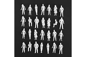 Unpainted Architectural Model People Figures