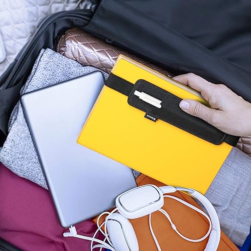 Miniatura 5 de Epessa Soporte portátil para bolígrafo, soporte para lápices, funda para bolígrafos para diarios, cuadernos, libros, fundas rígidas para tabletas,