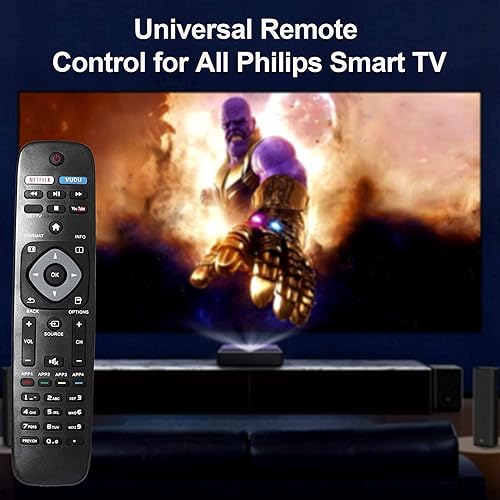 Miniatura 10 de Nuevo control remoto universal para Philips TV reemplazo remoto para LCD LED 4K UHD Smart TV NH500UP